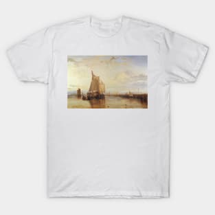 Dort or Dordrecht- The Dort Packet-Boat from Rotterdam Becalmed by J.M.W, Turner T-Shirt